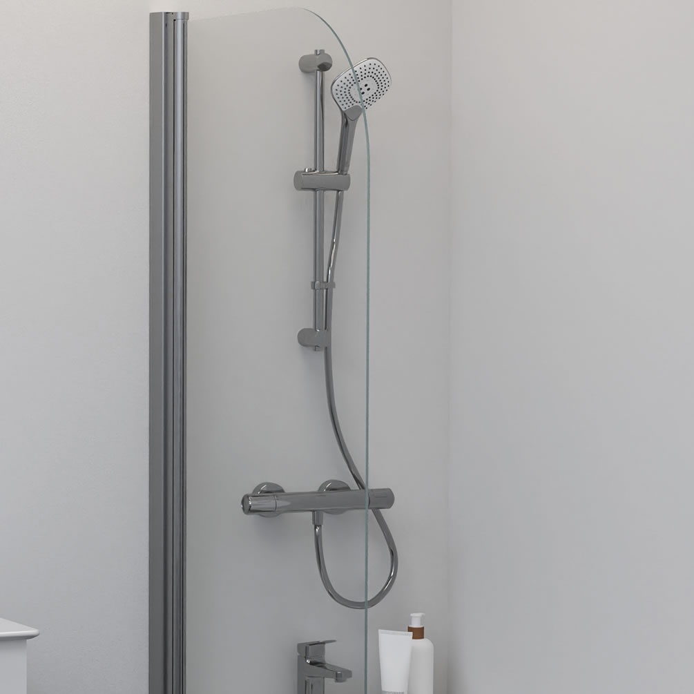 Lifestyle image of Ideal Standard Ceratherm T100 Exposed Thermostatic Riser Rail Shower